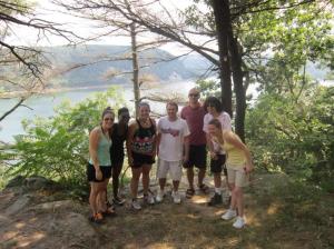 LSSA hosts a trip to Devil's Lake State Park for new and continuing students during orientation week 2013